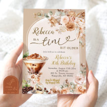 Boho Espresso Martini Tini Bit Antigo Aniversário