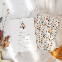 Boho Fall Wild Flowers Casamento