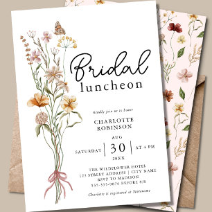 Convites Boho Floral Bridal Luncheon