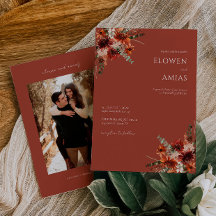Boho Floral Burnt Orange Weditation