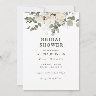 Convites Boho Floral Chá de panela