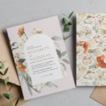 Convites Boho Floral Greenery Casamento Botânico<br><div class="desc">A magia primavera pura abunda com esta paleta aterrada em tons florais - e matizes inspirados em boho. A laranja suave e antiga assume a liderança enquanto o pêssego e o cobre fornecem o complemento perfeito e aquecem o aspecto geral desta combinação de resfriamento. A névoa neutra e o verde-vírgula...</div>