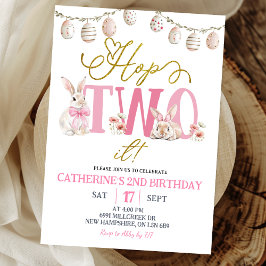Convites Boho Floral Hop Two It Aniversário
