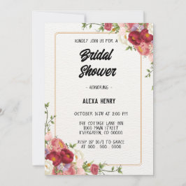 Convites Boho floral moderno