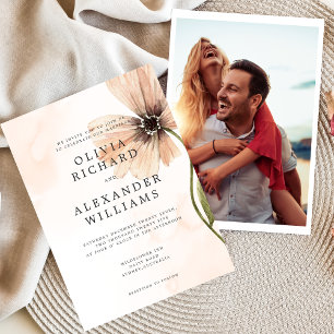 Convites Boho Floral Rustic Fall Autumn Invitation