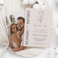 Boho Floral Sketch Foto Moderna Casamento