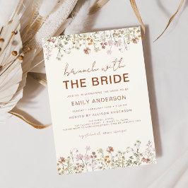 Convites Boho Floral Wildflower Bridal Brunch