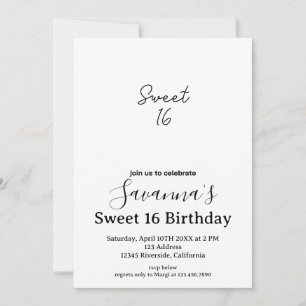 Convites Boho Florals Personalizado Sweet 16 Aniversário