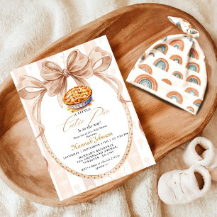 Convites Boho fofo Pequena Torta no caminho chá de fraldas 