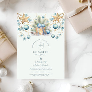 Convites Boho Fosco Blue Pine Weding