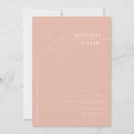 Convites Boho Foto | Casamento com Letra de Caligrafia Mini