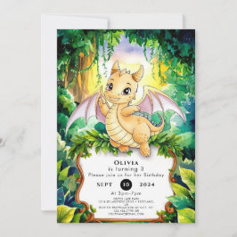 Convites Boho Fun Magic Dragon Birthday