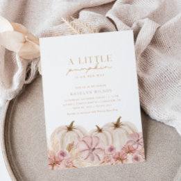 Convites Boho Girls Pampas Grass Chá de fraldas