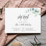 Convites Boho Greenery Eucalyptus Sweet 16<br><div class="desc">Buquê de verde eucalipto.</div>