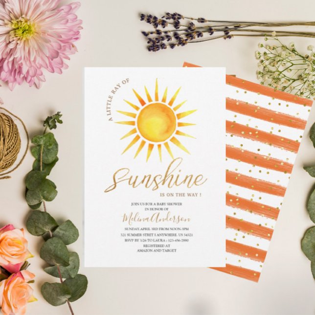 Convites Boho Hello Sunshine chá de fraldas (Criador carregado)