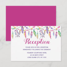 Boho Indígena Americano Pena Roxa Casamento Indíge