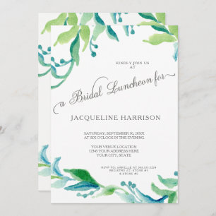Convites BOHO Laurel Leaf Olive Branch Bridal Luncheon