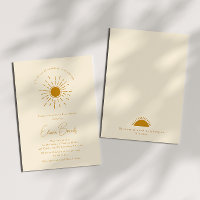 Boho Little Ray Of Sunshine | Chá de fraldas bege