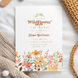 Convites Boho "Little Wildflower" Terracotta Chá de fraldas<br><div class="desc">Convite para Chá de fraldas Terracotta "Little Wildflower" - um doce livro chamado celebrações de flor silvestre perfeito para um chá de fraldas de outono.</div>