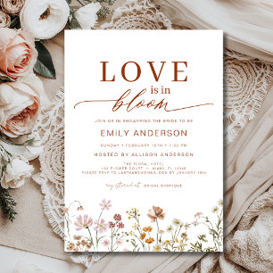 Convites Boho Love está em Bloom Wildflower Chá de panela