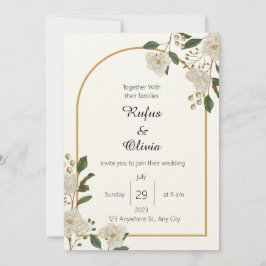 Convites Boho Minimalista Boho Floral