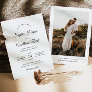 Convites Boho Minimalista Wedding