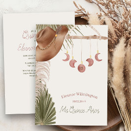 Convites Boho Mis Quince Anos Rustic Western Quinceanera