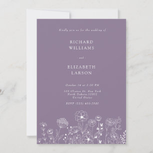Convites Boho Modern Watercolor Casamento de Flores Silvest