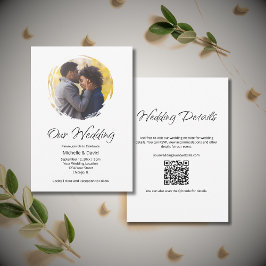Convites Boho Moderno Casual Foto Minimalista