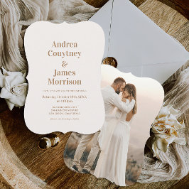 Convites Boho Neutral Beach Wedding