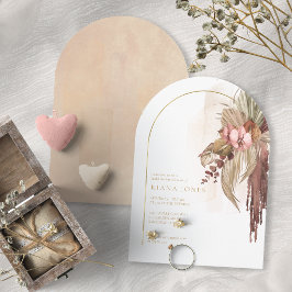 Convites Boho Oasis Casamento Floral Chá de Noiva Arco ID95