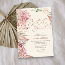 Boho Palm Dried Tropical Foliage Bridal Brunch