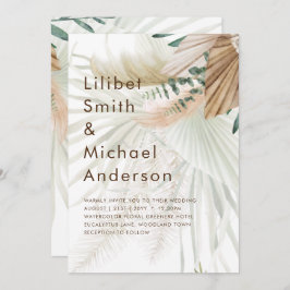 Convites BoHO Pampas Grass Beige Green Terracotta Casamento