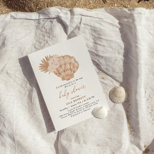 Convites Boho Pequena Sereia Está A Caminho Do Chá de frald