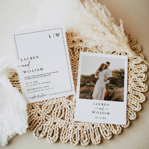 Convites Boho Photo Wedding