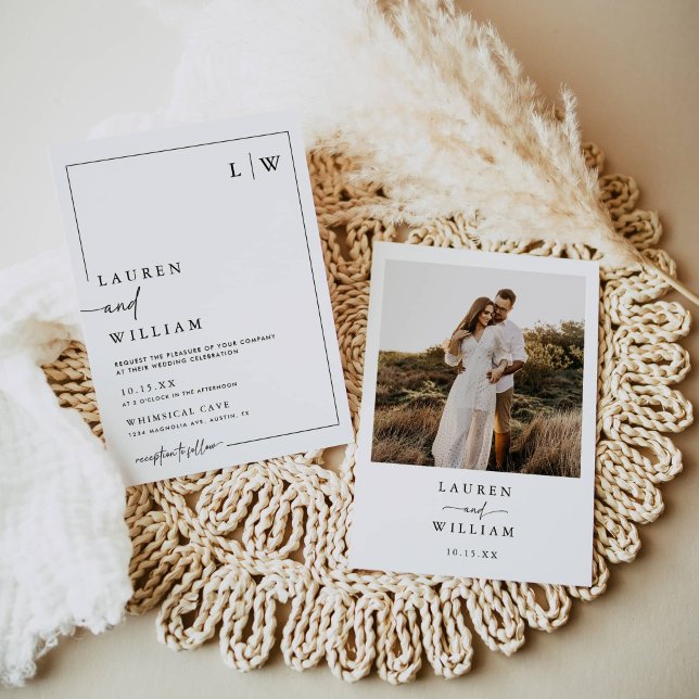 Convites Boho Photo Wedding (Criador carregado)