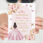 Convites Boho Pink Princesa Floral Mexicana Quinceañera<br><div class="desc">Boho Pink Princesa Floral Mexicana Quinceañera Convite</div>