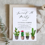 Convites Boho Potted Succulents e Cactus Sweet 16 Party<br><div class="desc">Convide convidados para o seu evento com este doce convite de 16 pessoas personalizável. Ele apresenta cacto e suculentos com coloração aquosa. Personalize este convite de inicialização adicionando seus detalhes. Este doce convite de 16 cactos é perfeito para eventos de verão.</div>