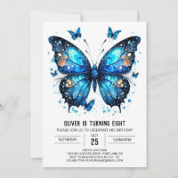 Boho Printable Butterfly Boy Birthday