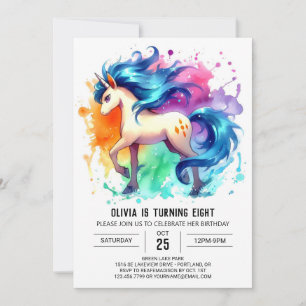 Convites Boho Printable Horse Birthday