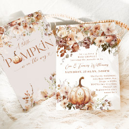 Convites Boho Pumpkin Fall Rustic Chá de fraldas