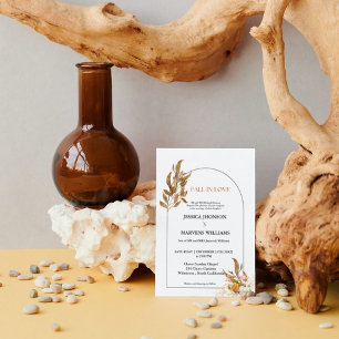 Convites Boho Pumpkin se apaixona pelo casamento no outono