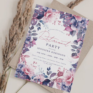 Convites Boho Purple Garden - Festa de Reforma Floral