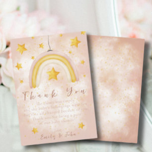 Convites Boho Rainbow magmagico estrelas dourado poeira Obr