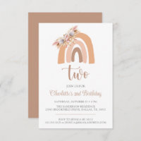 Boho Rainbow Minimalista Pampas Grass Aniversário