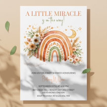 Boho Rainbow Neutral Baby Shower