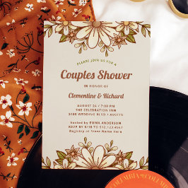 Convites Boho Retro Flowers | CHÁ CASAL