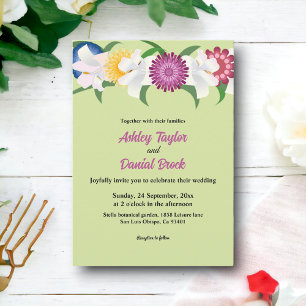 Convites Boho Rosa Primavera Floral Casamento de Boho