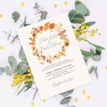 Boho Rustic Floral Autumn Falls