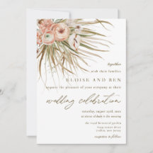 Boho Rustic Pampas Grass Casamento Floral